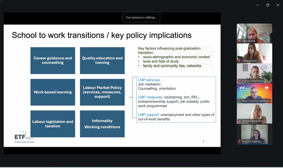 ERI SEE Participated In ETF Skills Lab Webinar On Graduate Tracking And School-to-Work Transition, 8 September 2026